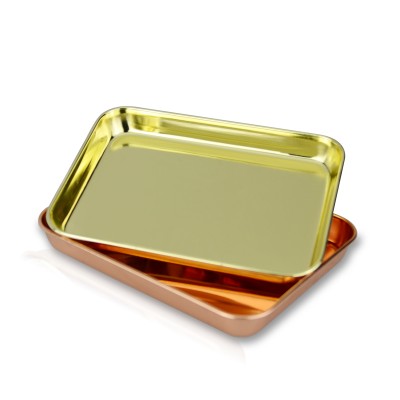 China supplier deep square stainless steel serving tray