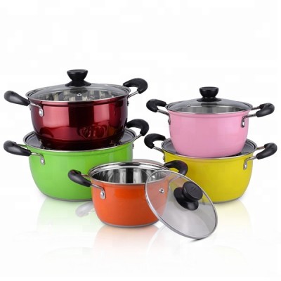 Online shopping kitchen pots cooking set stainless steel ware pot